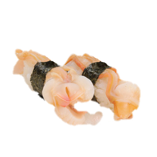 ほっきのひも握り湯通し　わさび抜き